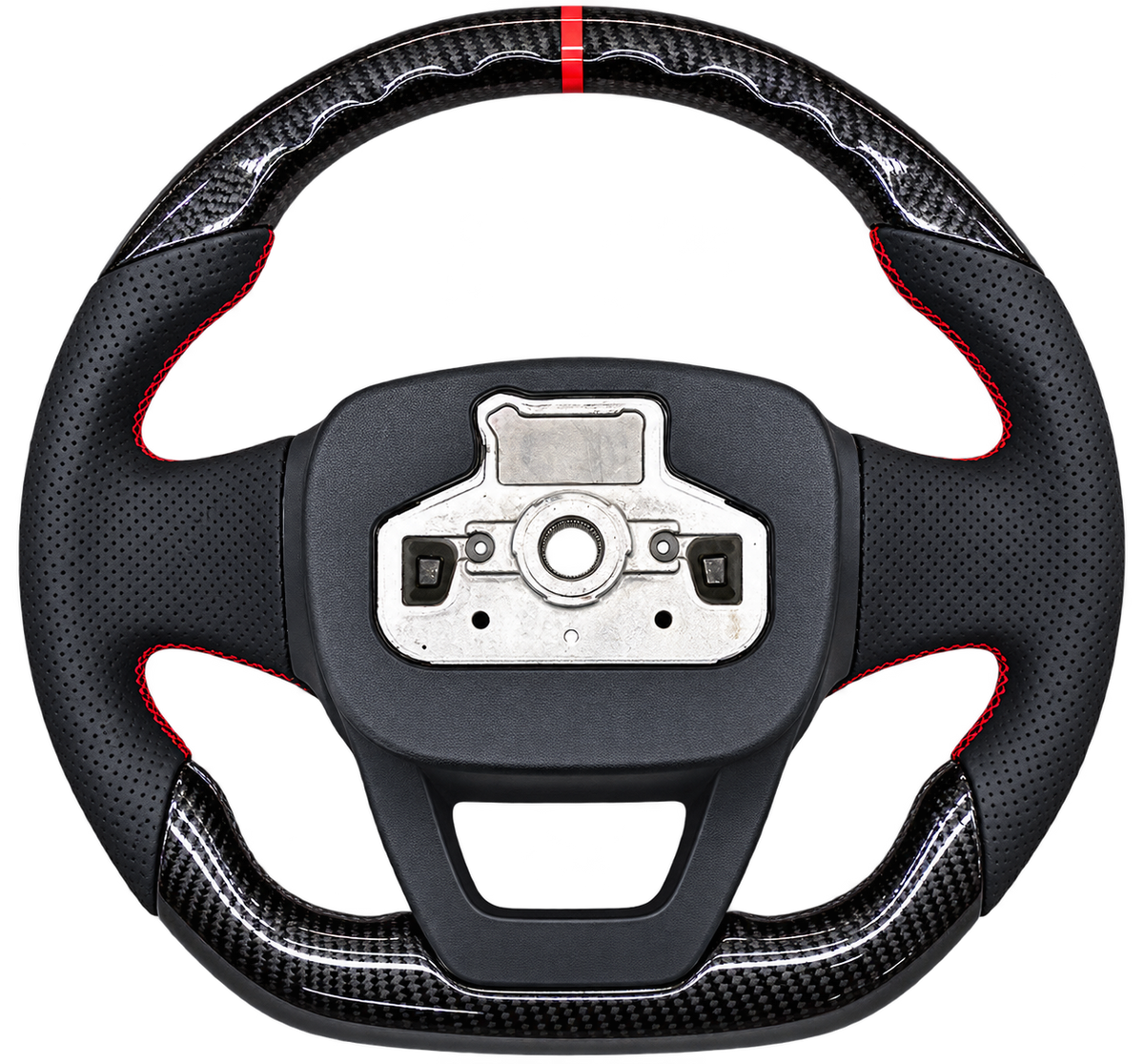Carbon fiber finish steering wheel for Mahindra Thar interior