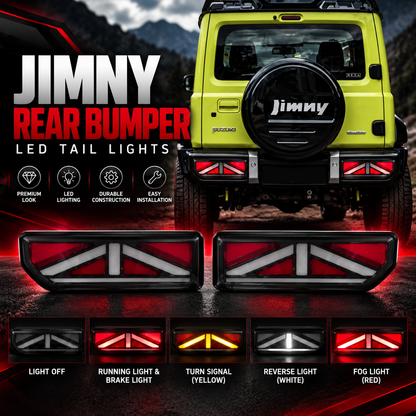 Union Jack Style Tail Lights for Jimny – Smoked