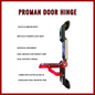 Proman  Door Hinge Red Black