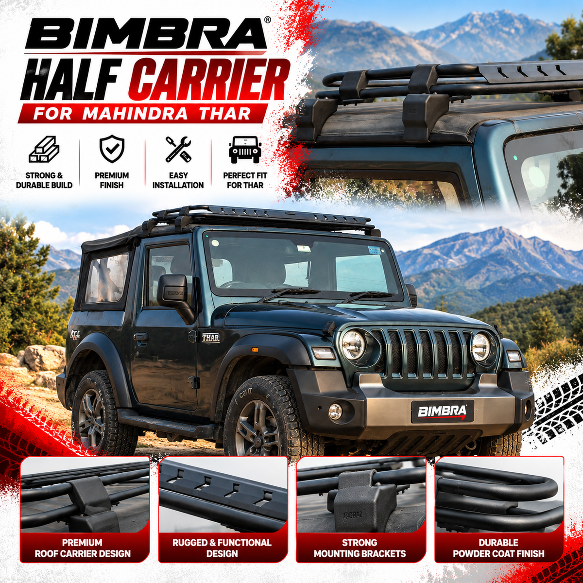 bimbra-half-carrier-mahindra-thar-3-door