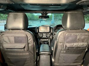 Front seat organizer for Mahindra Thar interior