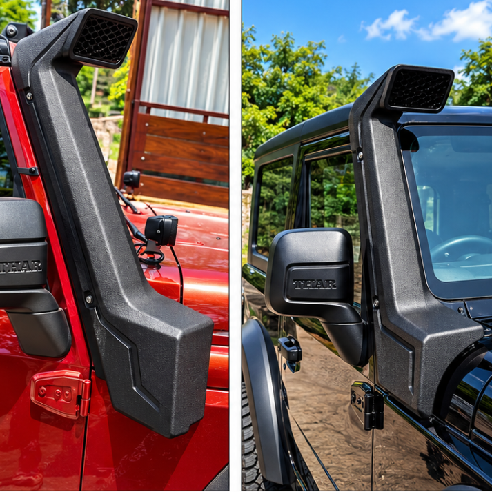 Non-functional decorative snorkel accessory for Mahindra Thar
