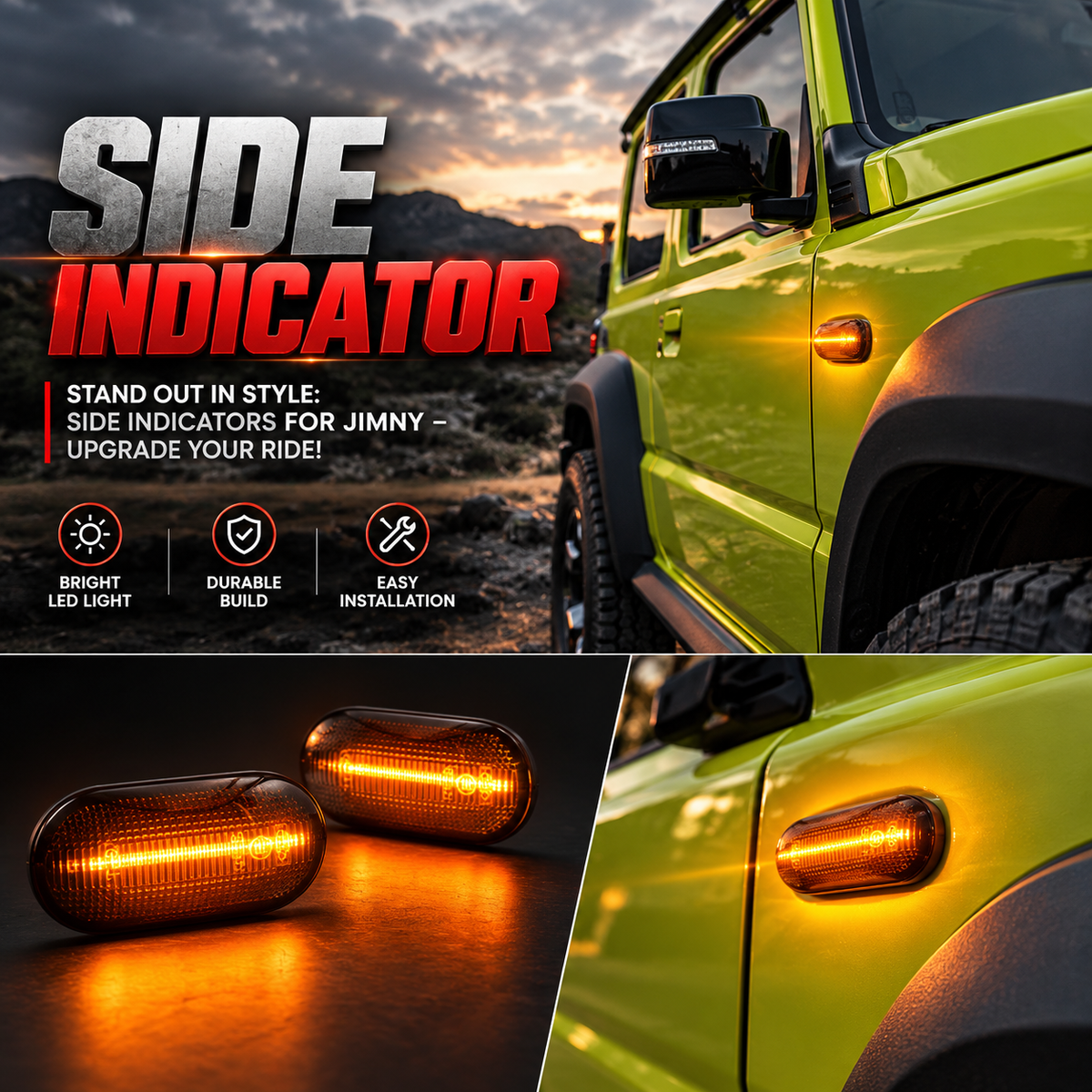 Smoked Side Indicators for Jimny