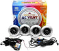 Set of 4 round AC vents with wiring kit for Mahindra Thar