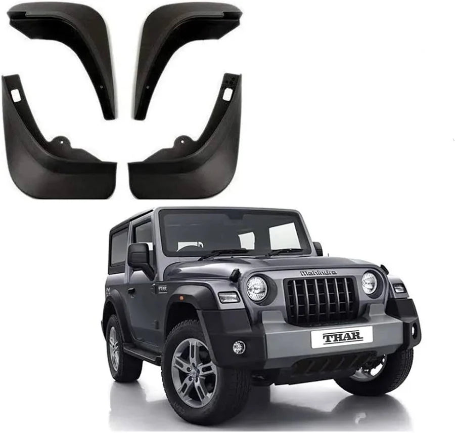 Mahindra Thar 3 Door mud flaps for mud and splash protection